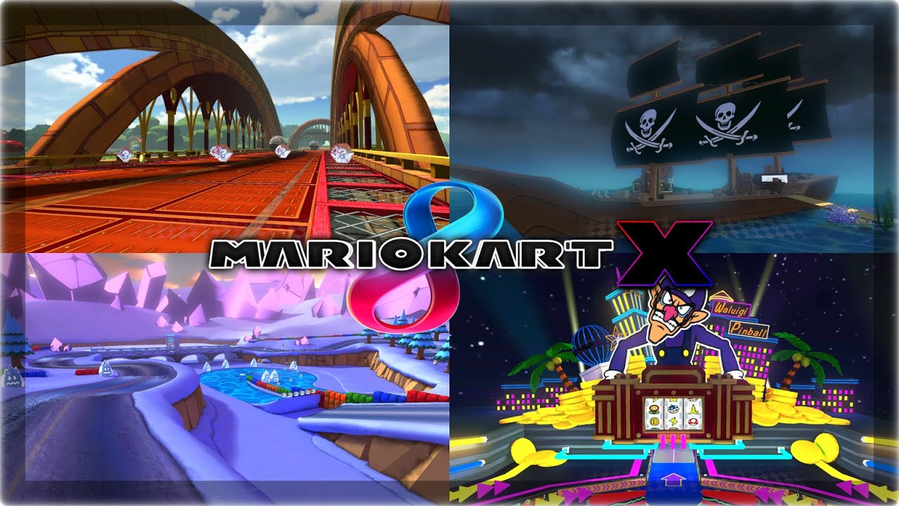 Mario Kart 8 X Mod Pack 1st Preview - Golden Dash Cup