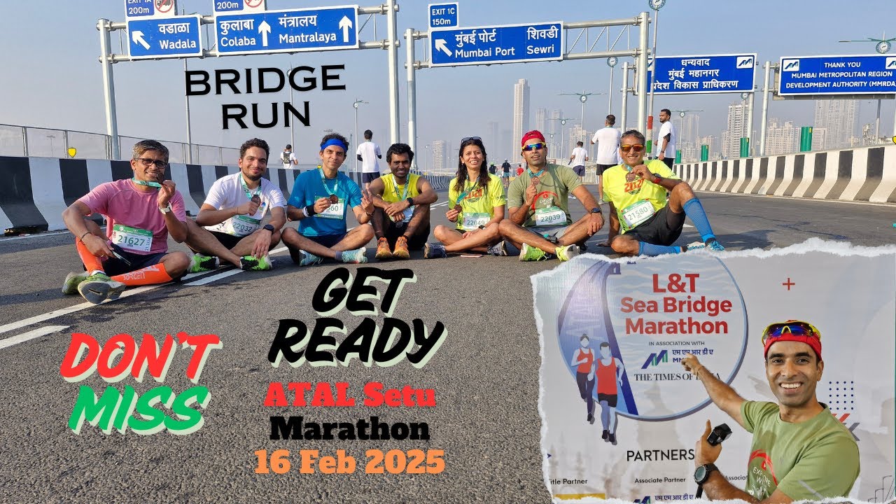 Get Ready for 2nd Atal Setu L&T Marathon 2025 | Sea bridge Running | Half Marathon Vlog #marathon