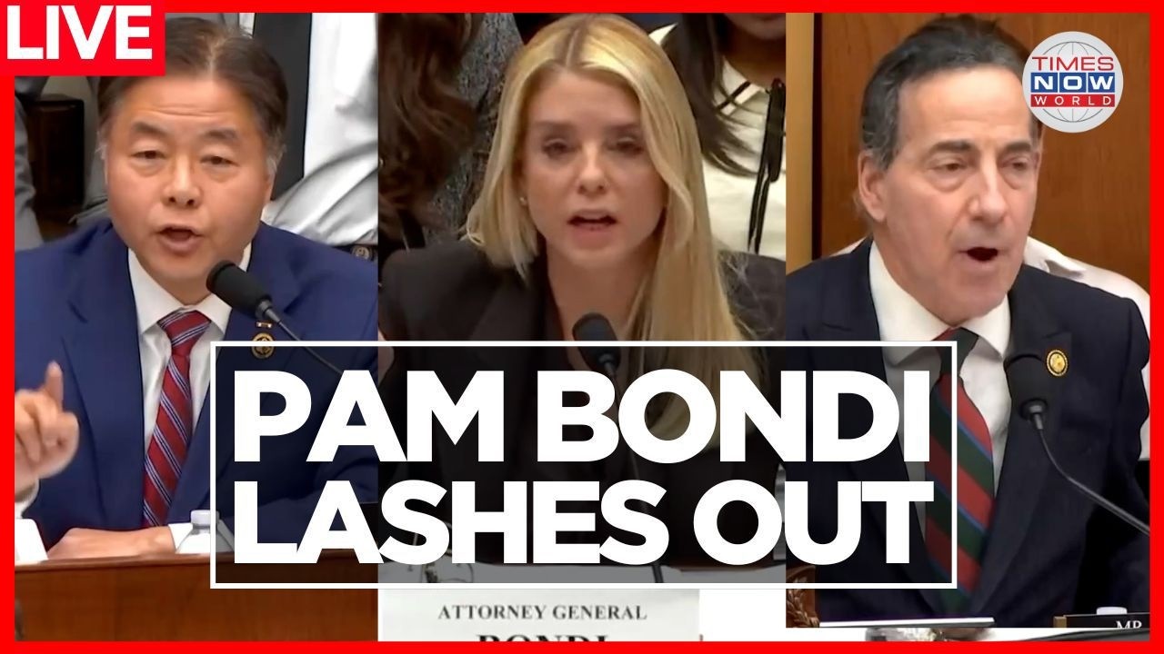 BONDI EPSTEIN HEARING LIVE | Pam Bondi Clashes With Democrats in Combative Testimony | World News