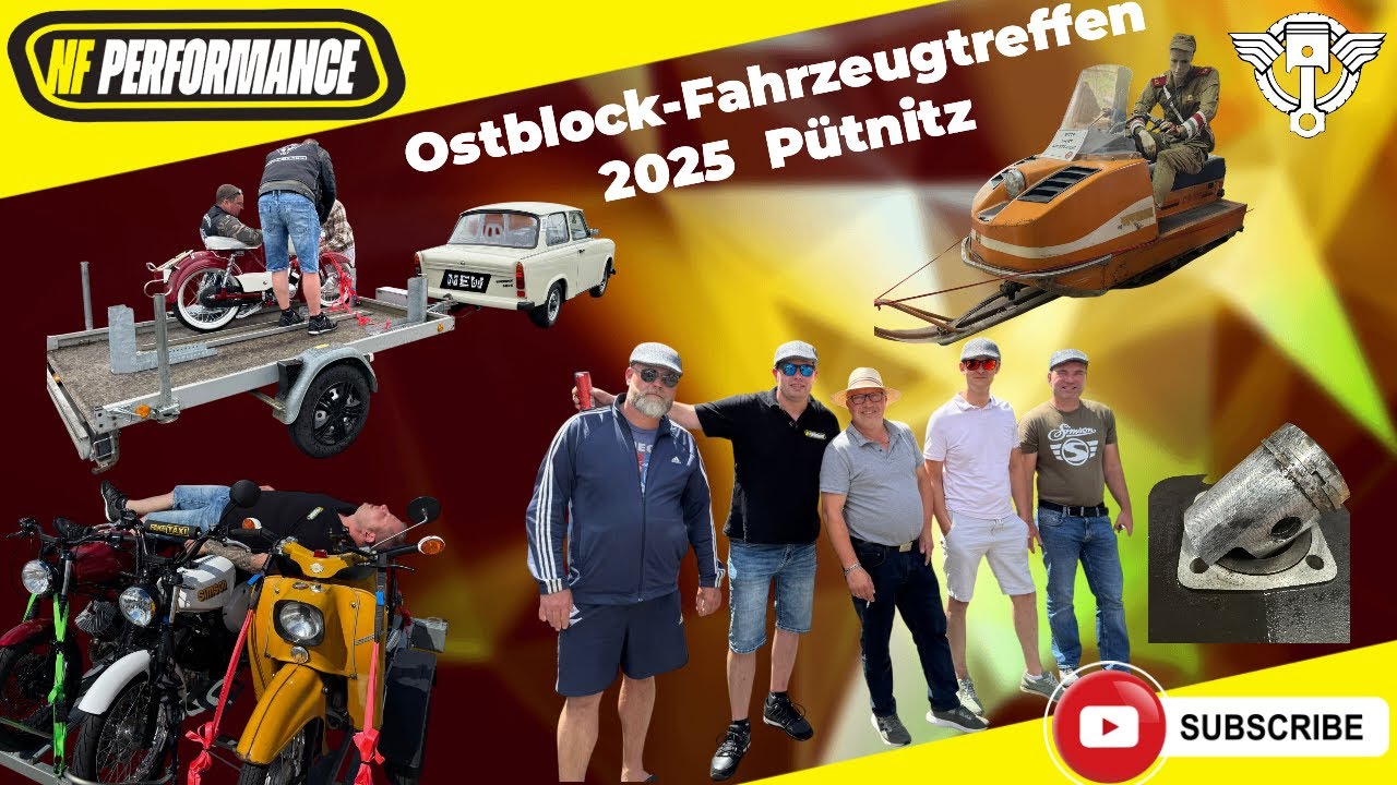 Simson Ausfahrt zum Ostblocktreffen 2025 in Pütnitz mit Luftaufnahmen aus dem Helikopter