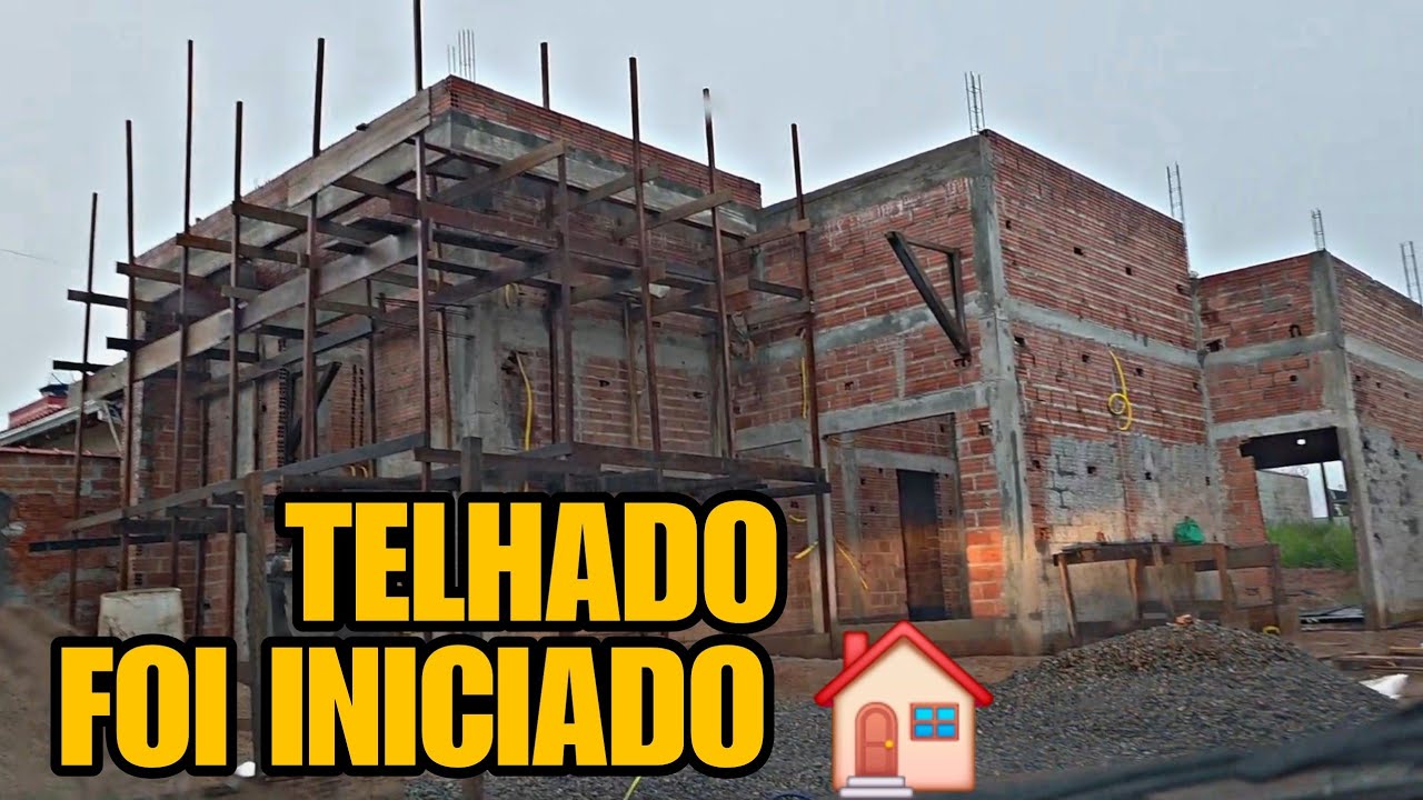 O telhado da minha casa esta quase pronto | NOVA ETAPA DA OBRA 