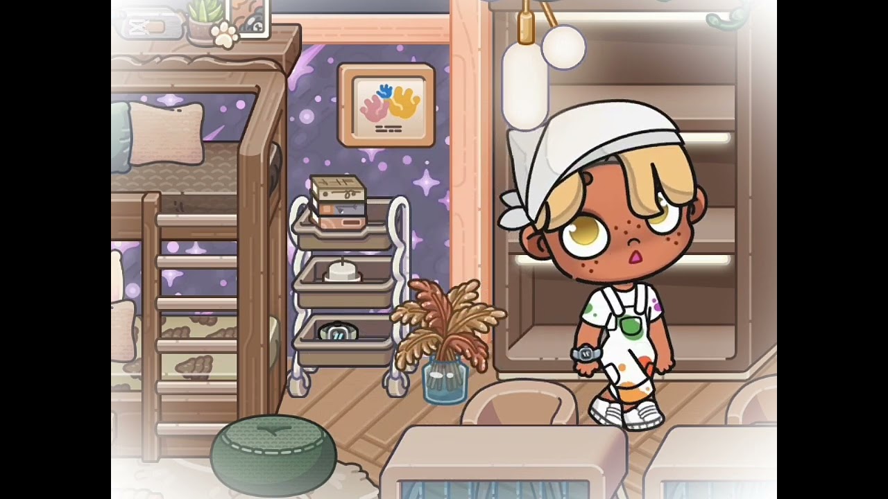 Je fait la chambre de mes 2 enfants 🧺📚🖍️// voix off🎙️//sur avatar world 