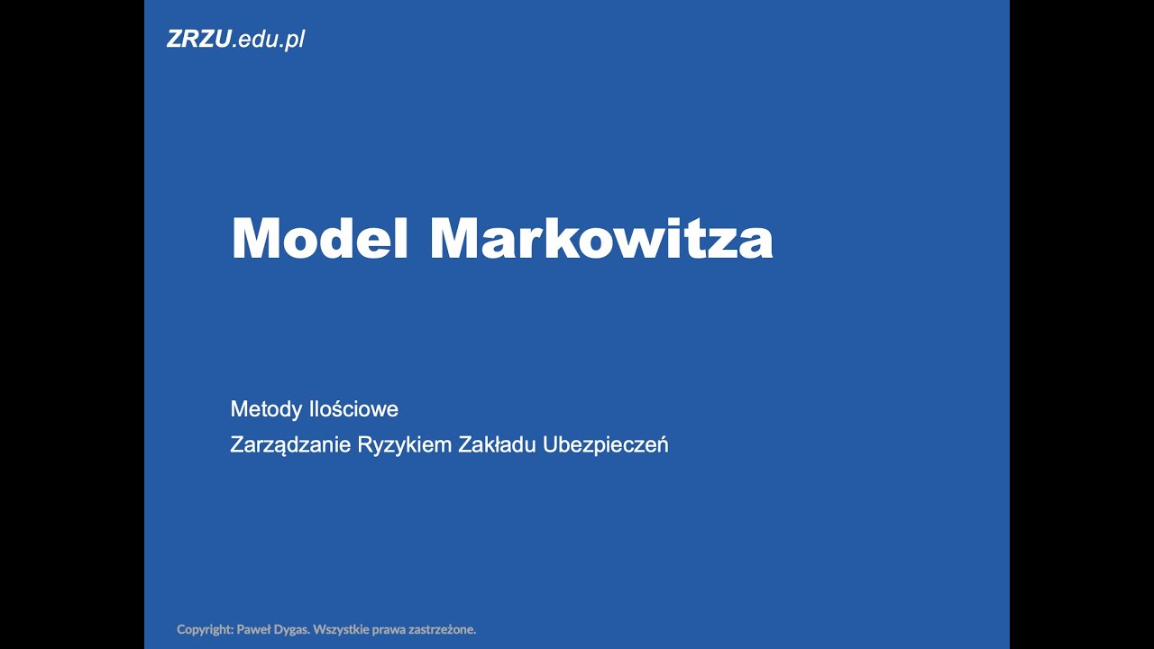 Model Markowitza