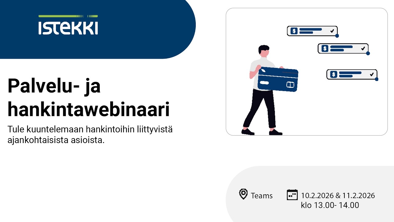 Istekin Palvelu- ja hankintawebinaari markkinatoimijoille 11.2.2026