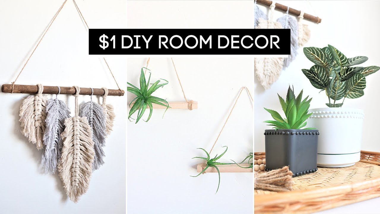 DIY Room Decor! Dollar Store DIY’s *Pinterest Inspired*