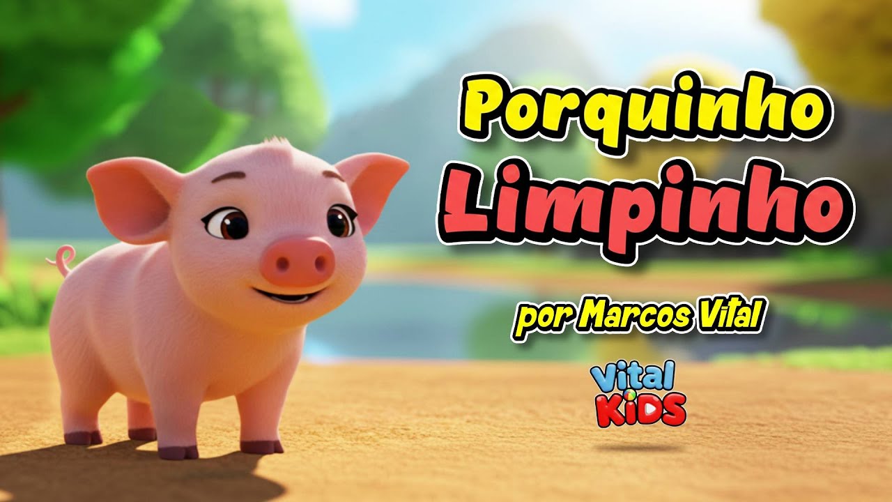 🐷 PORQUINHO LIMPINHO 🎵 | Música Infantil Sobre Higiene | 👦 Vital Kids 👧