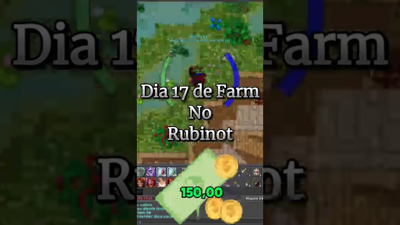 R$ 150,00 garantida s&oacute; farmando! #tibia #tibiawolrd #tibiaglobal #tibiagame #gameplay #shorts