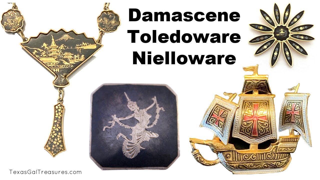 Что такое дамаскин, толедский дамаскин, толедовский фарфор, чернь и чернёное фарфор?