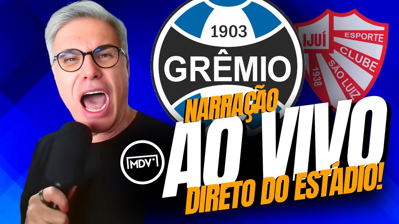 GRÊMIO x SÃO LUIZ ao vivo | Narração em tempo real | Gauchão 2026