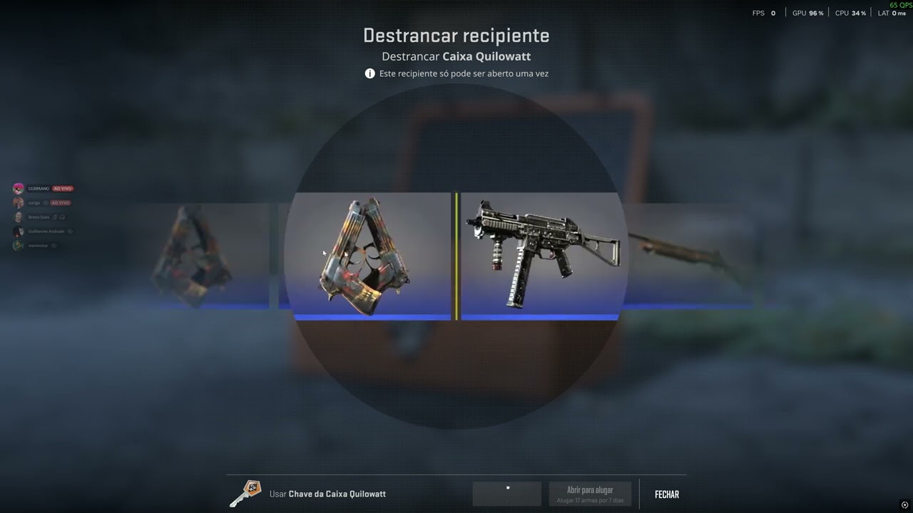 abrindo 5 caixas ak herança