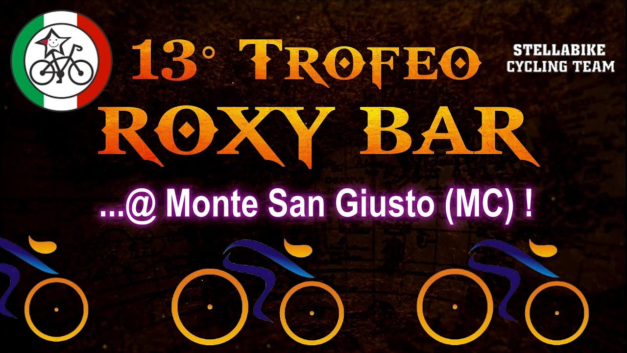 “13° TROFEO ROXY BAR” @ Monte San Giusto (MC), gara di ciclismo amatoriale ACSI, 27 sett. 2025 !