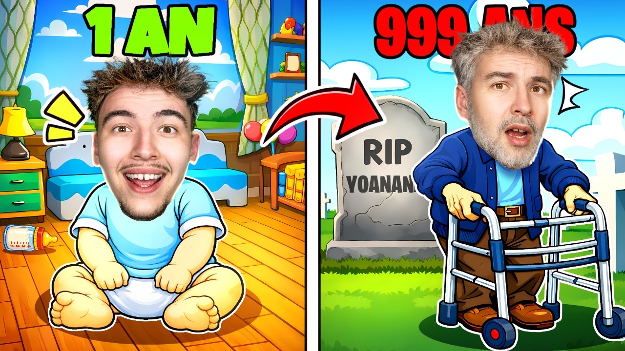 JE GRANDIS CHAQUE SECONDE SUR ROBLOX !