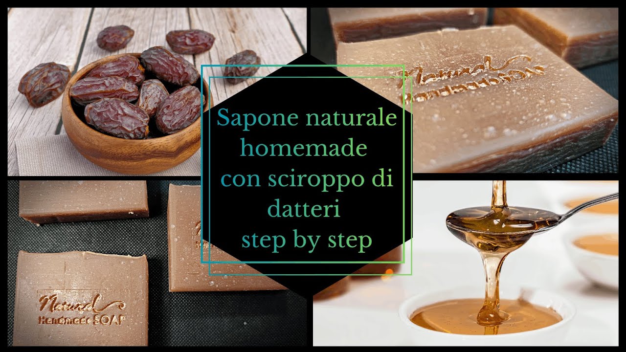 Sapone con sciroppo di datteri : una schiuma sorprendente!! (vegano) #diysoap #perte