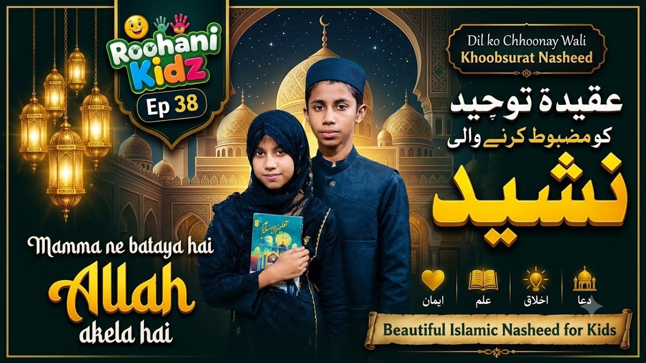 Roohani Kidz Ep-38 | Mama ne bataya hai | ALLAH akela hai | Roohani Bhai behen | Roohani Media