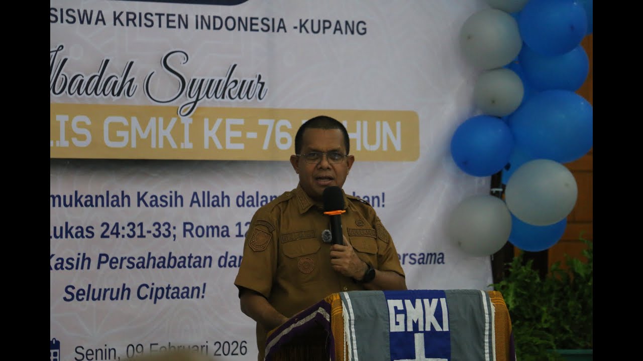 Gubernur NTT, Melki Laka Lena hadiri Dies Natalis Ke-76 GMKI dan Launching Buku “Lentera Perubahan