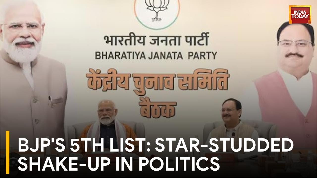 BJP Reveals 5th Candidate List; Bollywood and Political Bigwigs Switch Sides