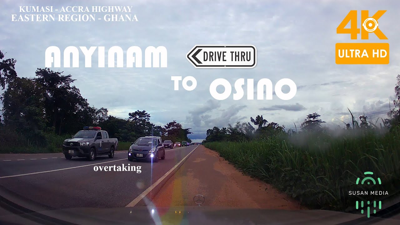 Anyinam Osino Sunday Drive in the Eastern Region of Ghana 4K