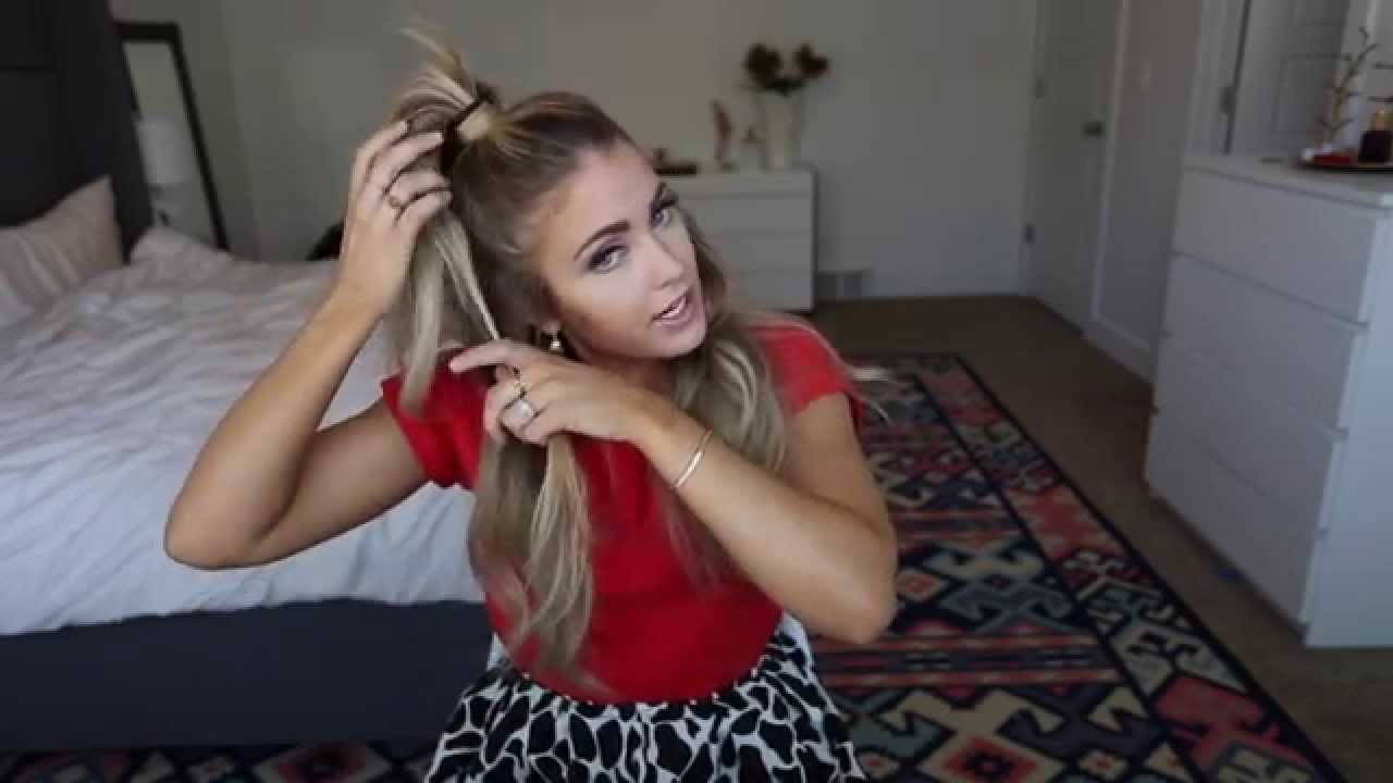 Half up pony tutorial