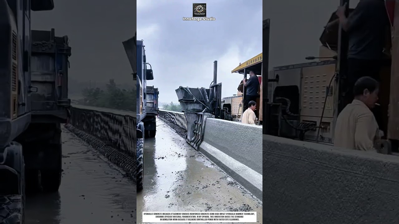 Slipform Concrete Barrier Casting Machine for Road Construction