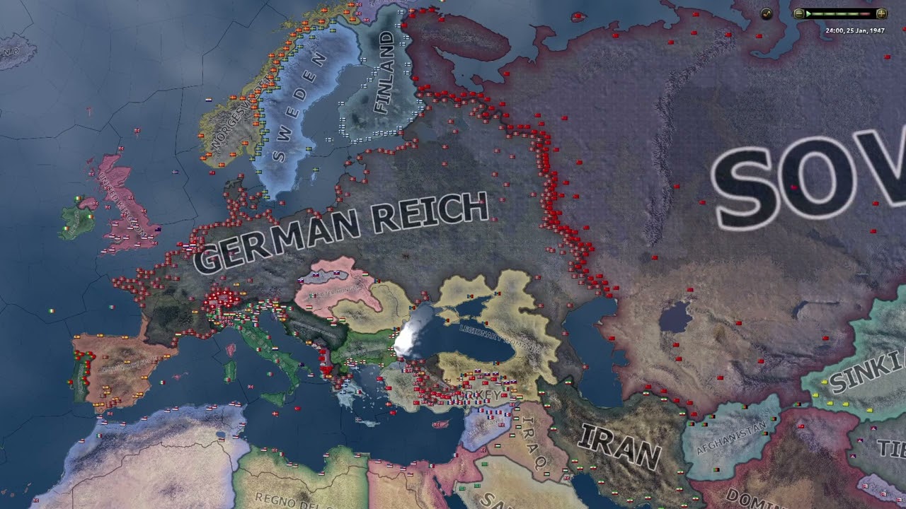 Italy great power buff - Hoi4 Timelapse