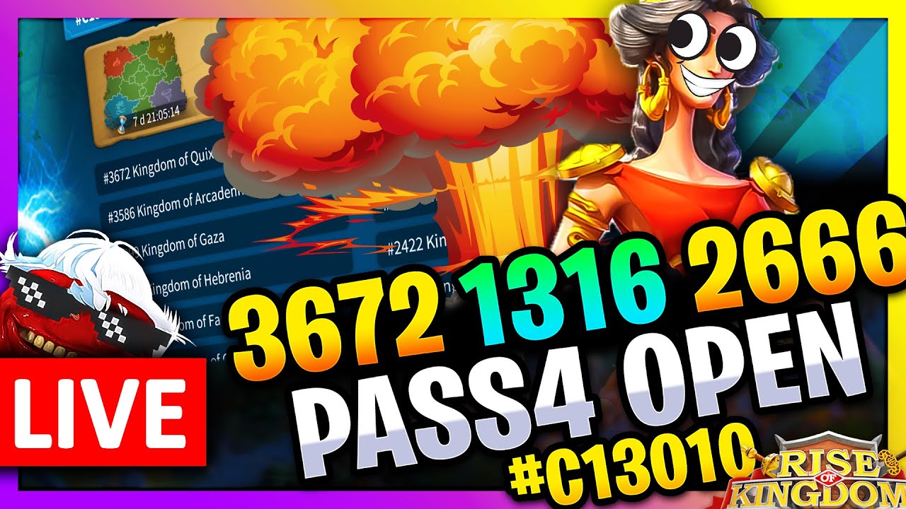 PASS4 OPENING: 3672 • 1316 • 2666 • 2748  🔥 LIVE! 🔴 #C13010