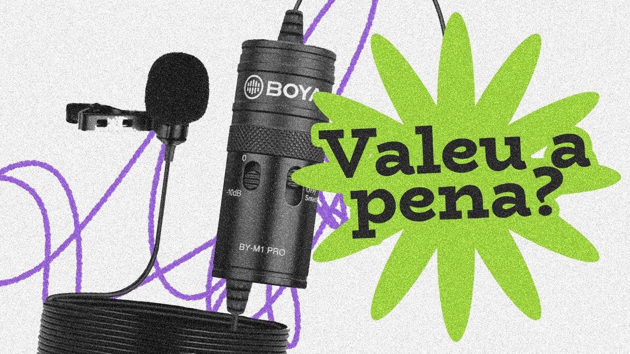 🎙️ COMPREI o Microfone de Lapela BOYA BY-M1