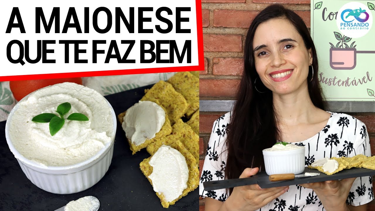 O SEGREDO DA MAIONESE SEM OVO MAIS SAUDÁVEL! CREMOSA, MENOS ÓLEO E VEGANA