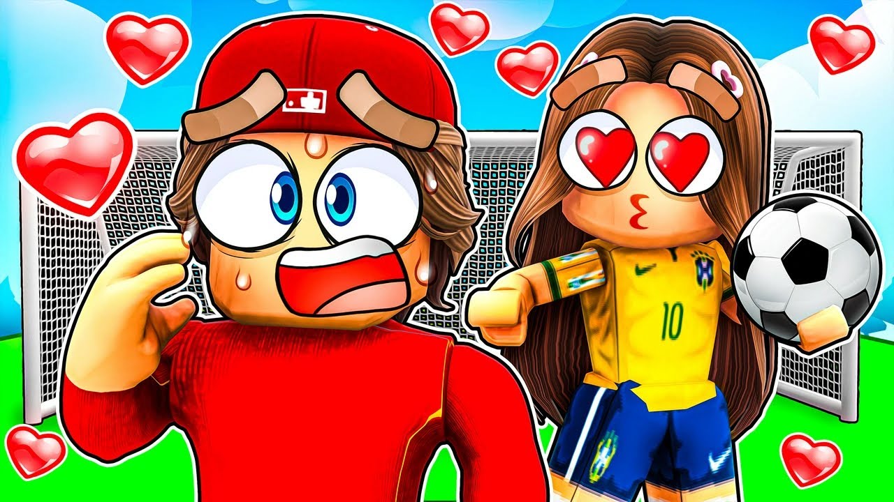 Bisous avec une Joueuse de Football sur Roblox Brookhaven !