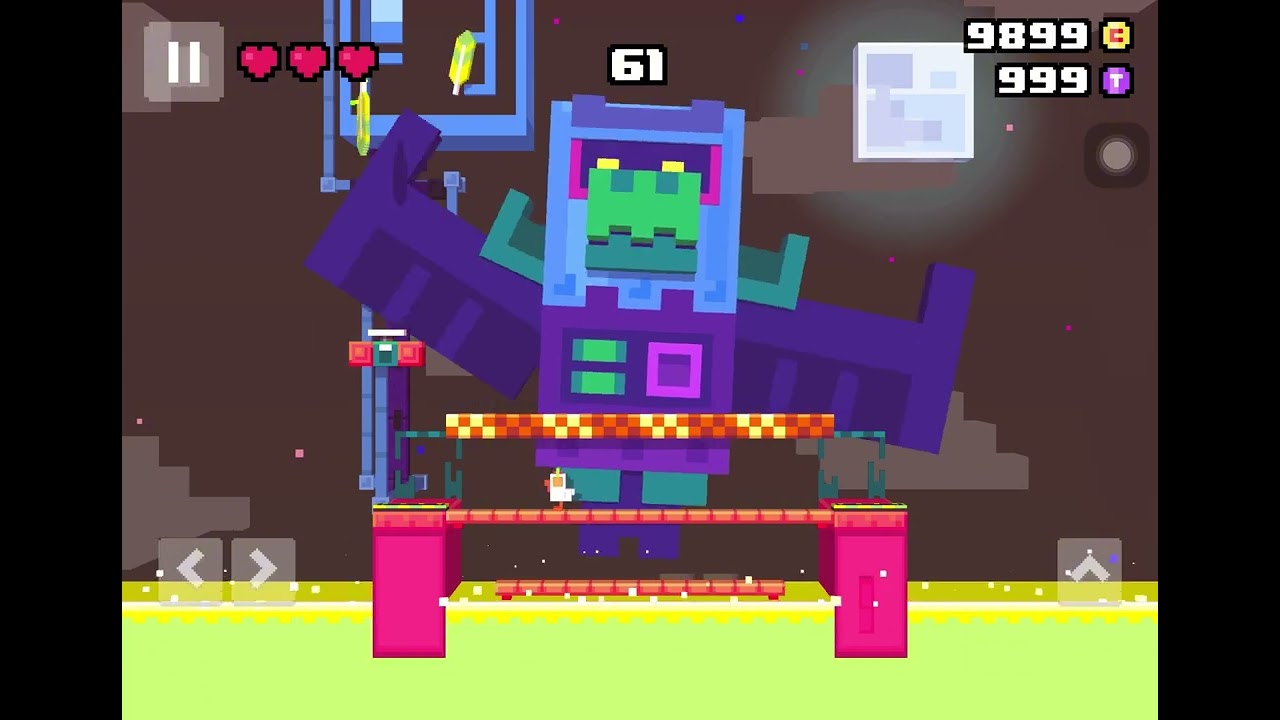 All five bosses In Crossy Road Castle