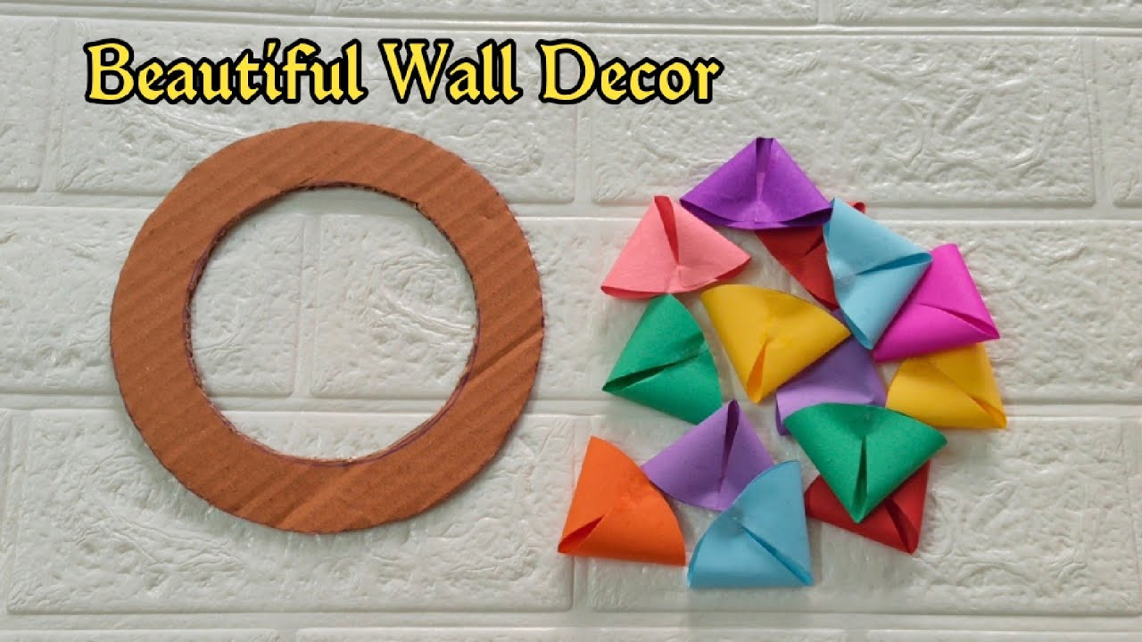 BEAUTIFUL WALL HANGING FROM PAPER 💖📜📜 #paperwallcraft #diy #homemadepapercraft 