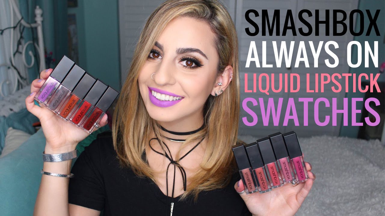Smashbox Always On Liquid Lip Swatch Video!