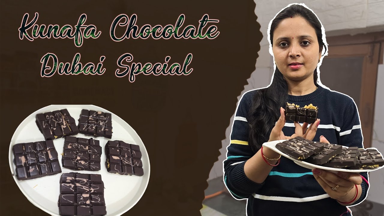 Kunafa Chocolate 😍Dubai Special #chocolate #kunafarecipe #dubai #kunafachocolate #easyrecipe #sweet 