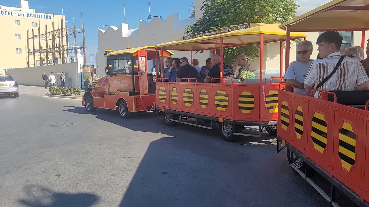 Full tour of the land train in Kos town