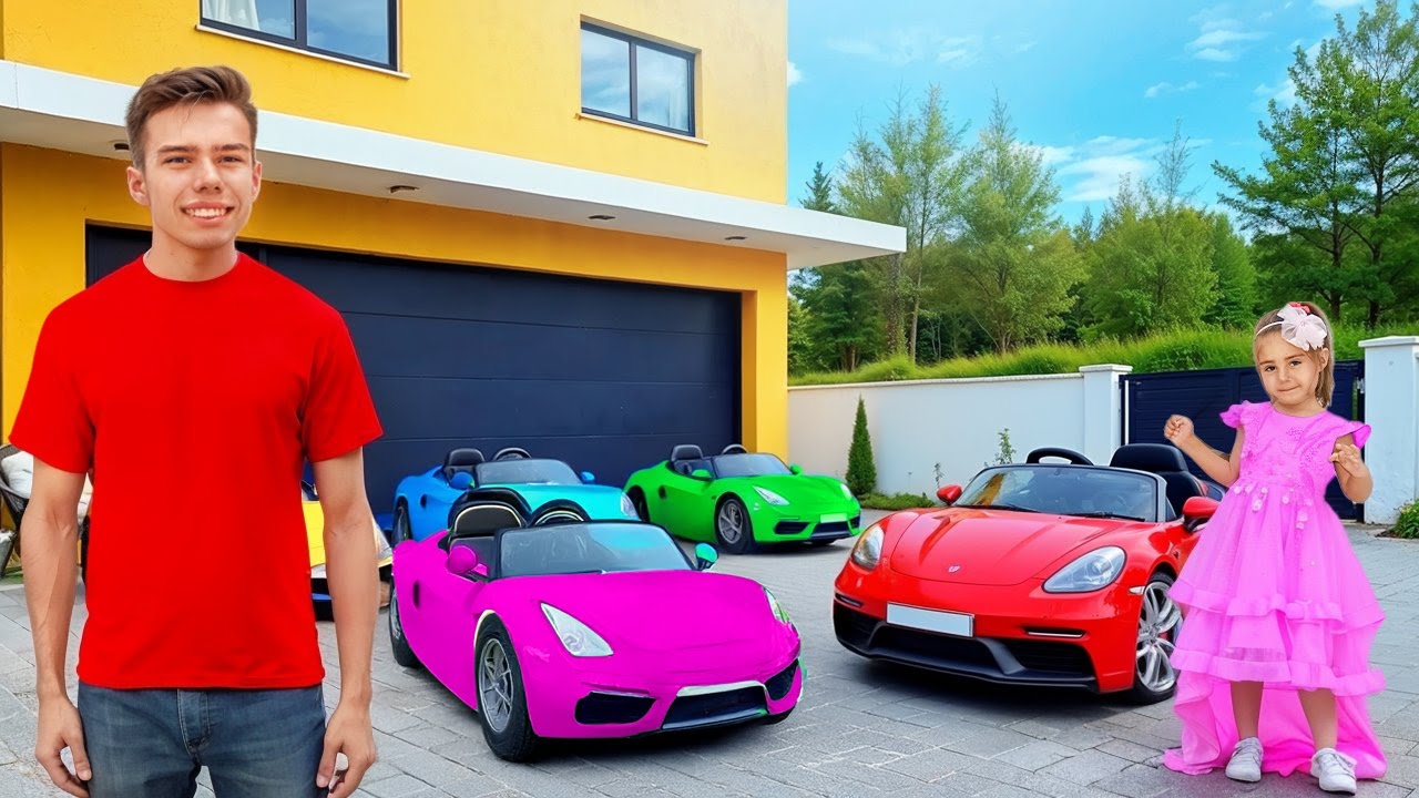 🚗 بيع كبير في المرآب! مغامرات السيارات والدراجات مع ناستيا وآرتيوم وميّا