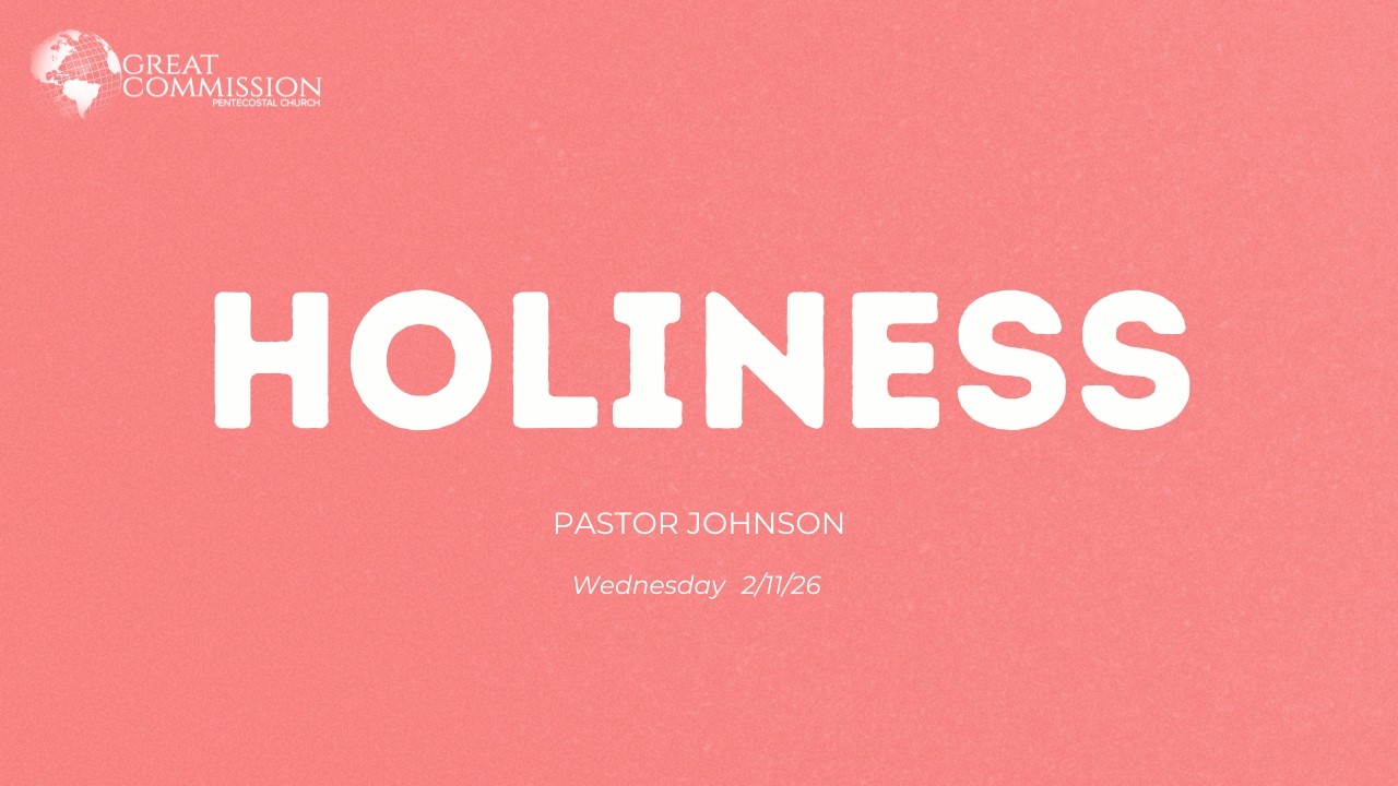Holiness | Pastor Johnson