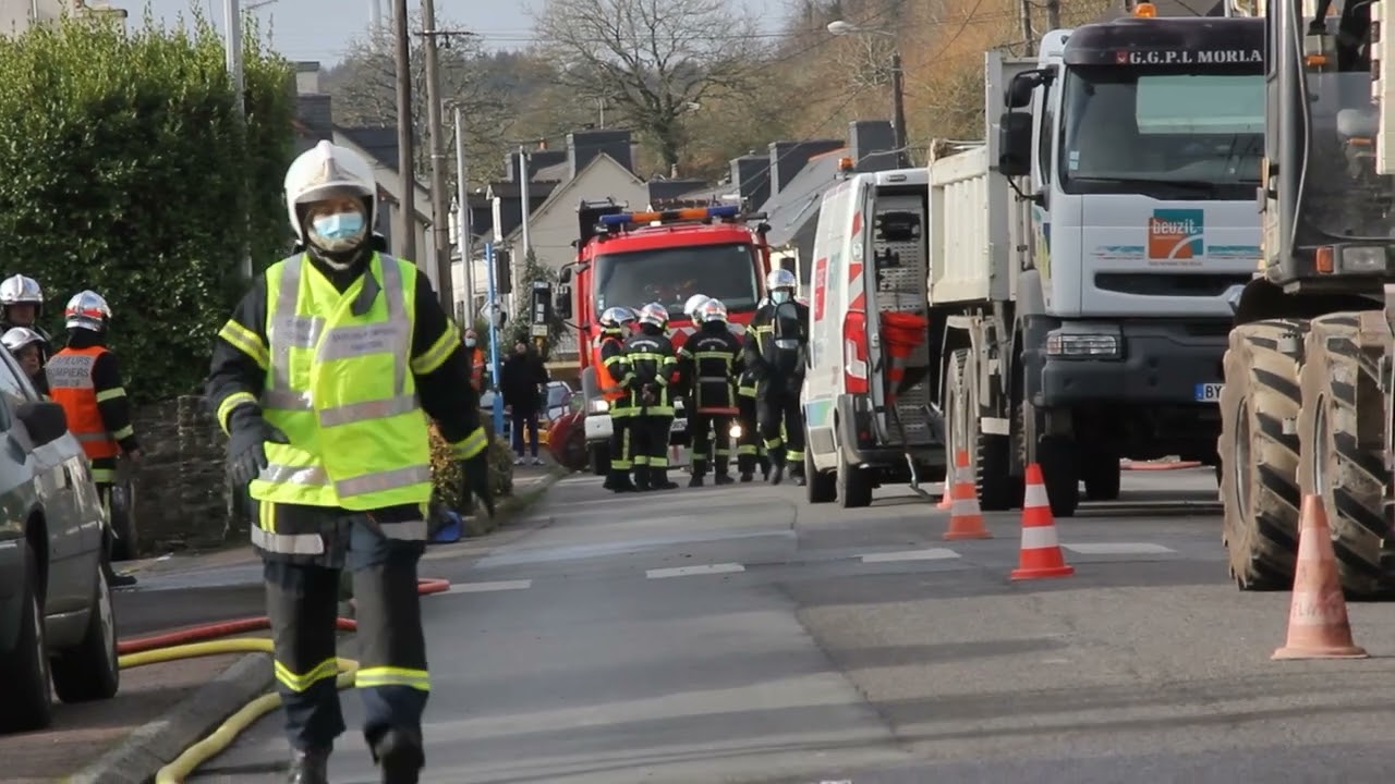 Fuite gaz à Châteaulin 31012022