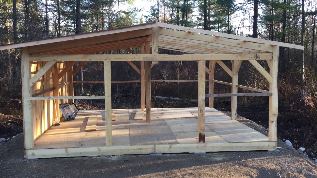 Timber frame storage shed