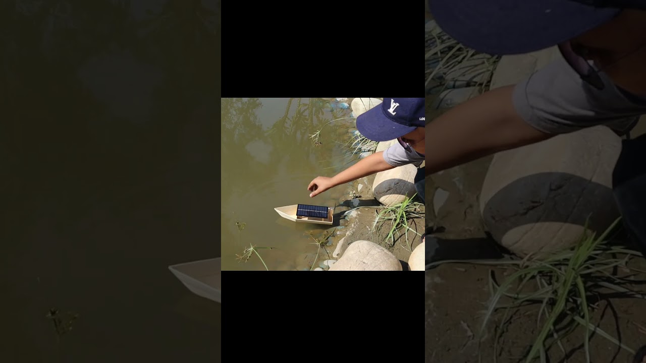 DIY Solar Powered Boat #diy #boat #crafts #diyprojects #shorts