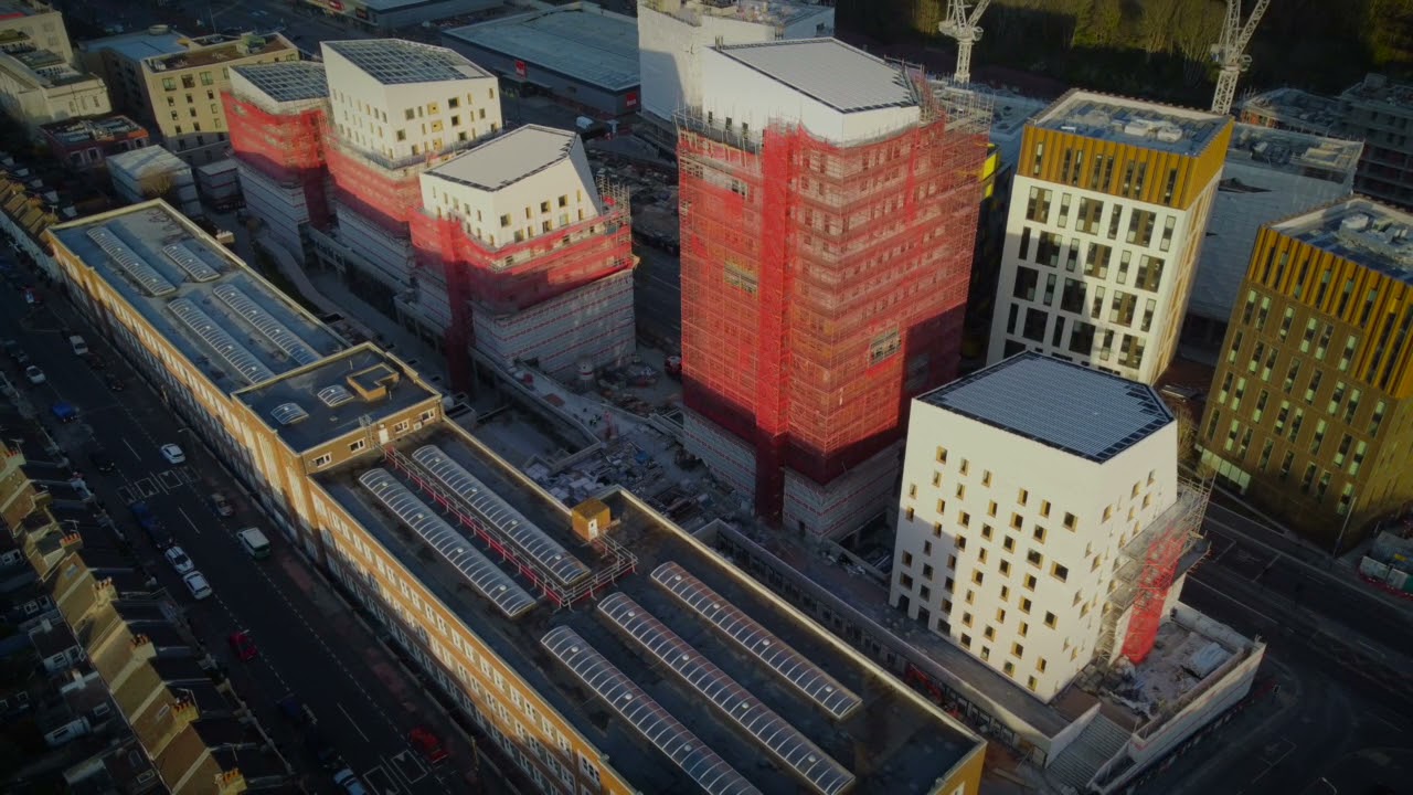 Moulescoomb Campus, University of Brighton - April 2021 Drone footage