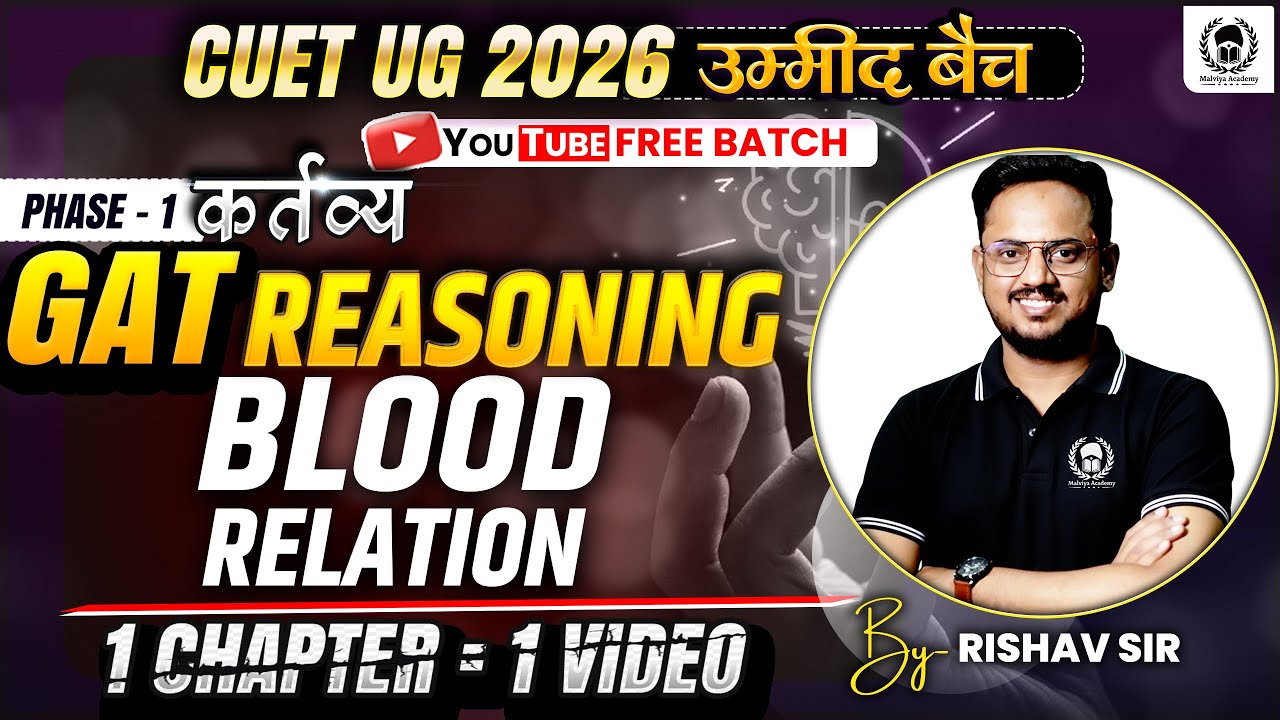 CUET 2026 Reasoning | Blood Relation | CUET GAT & CUET LLB | Umeed Batch
