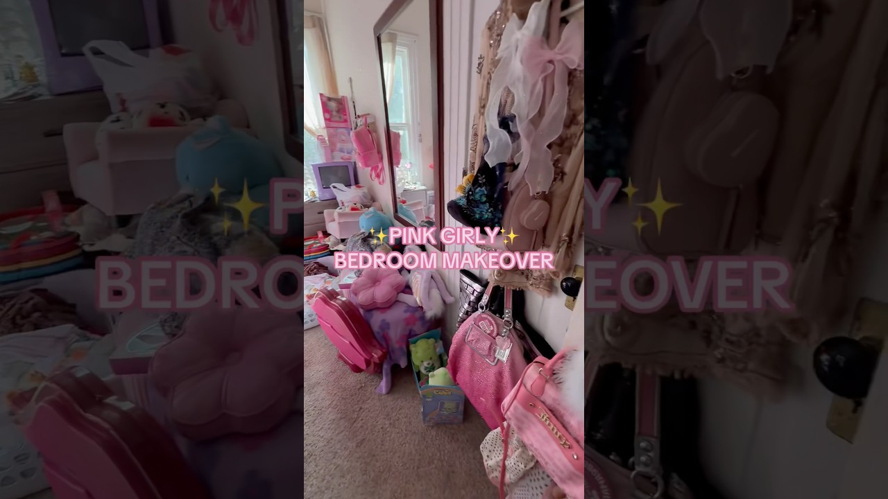 ✨PINK GIRLY✨BEDROOM MAKEOVER 
