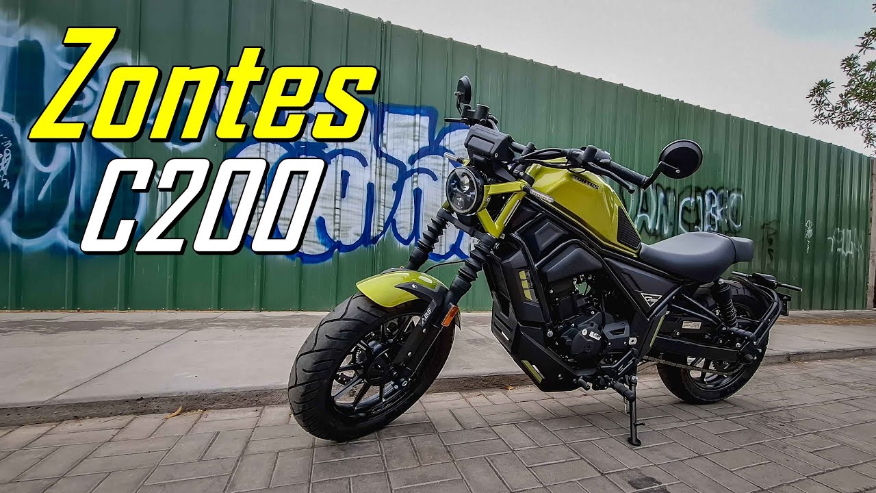 Probé la nueva moto Custom de Zontes | Zontes C200 | ¿vale la pena? 🏍️🔥😱