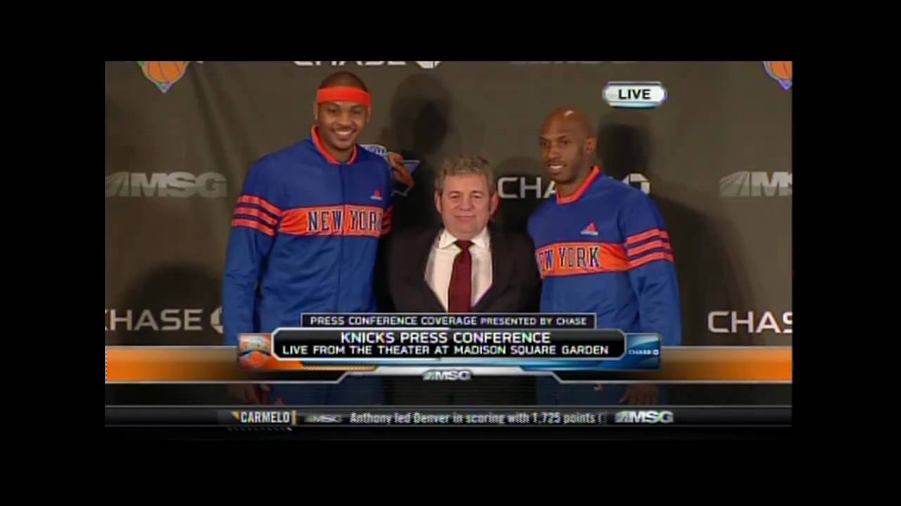 Carmelo Anthony & Chauncey Billups Full NY Knicks Press Conference