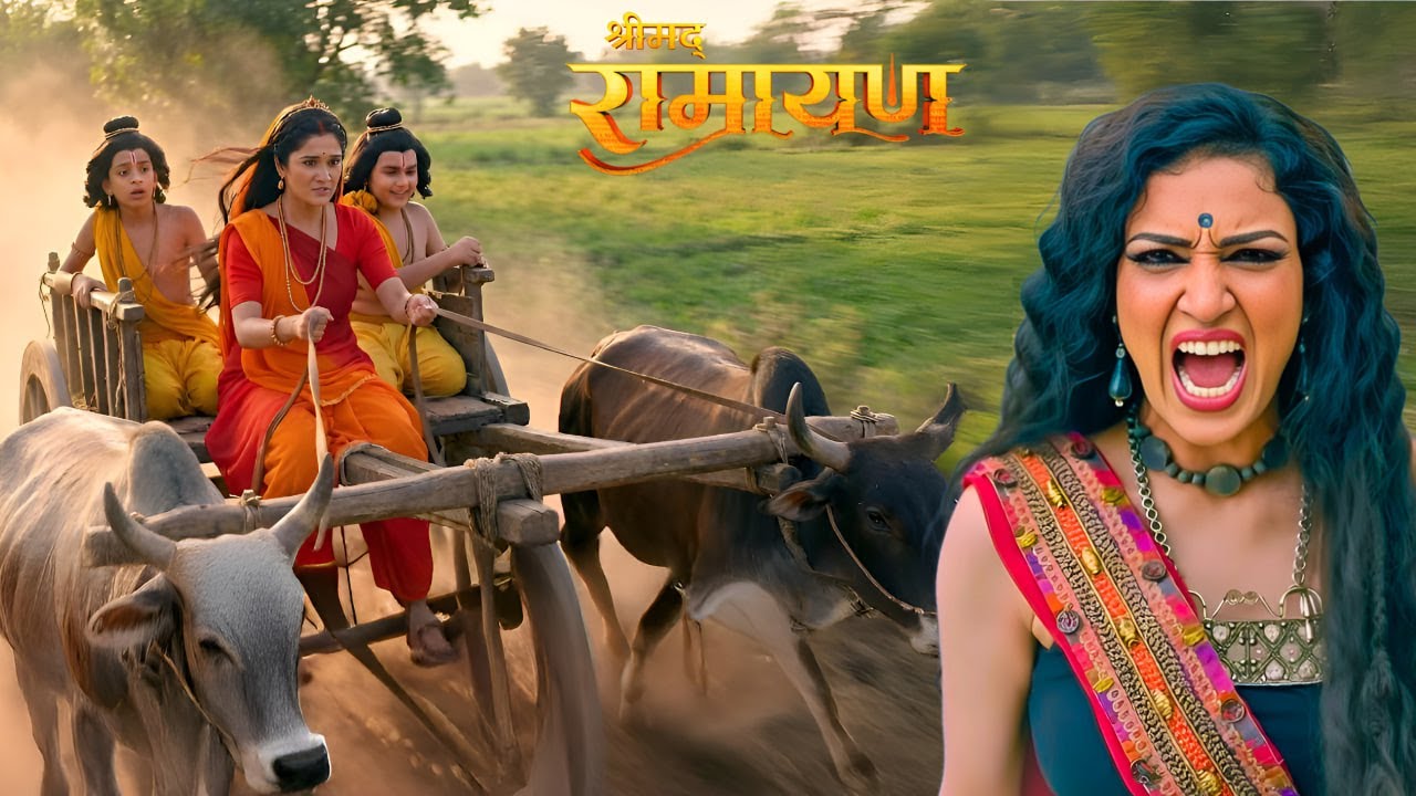 सूर्पणखा के चंगुल से लव-कुश को बचाकर भागी माँ सीता ! || Shrimad Ramayan | Full Episode ||