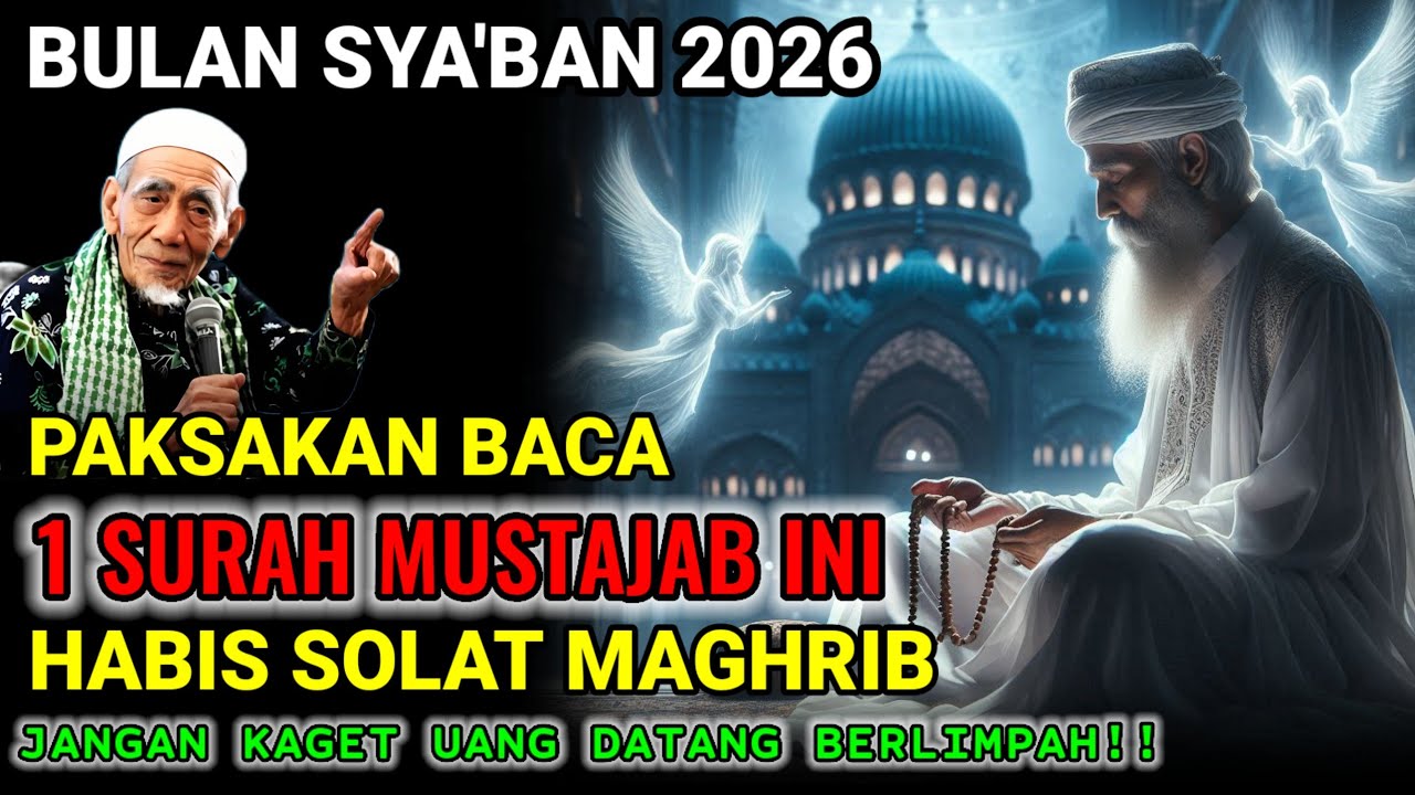 AMALKAN SELEPAS MAGHRIB❗ BACA SURAH PENDEK INI 11X, REZEKI MENGALIR DERAS–Amalan Bulan Syakban 2026