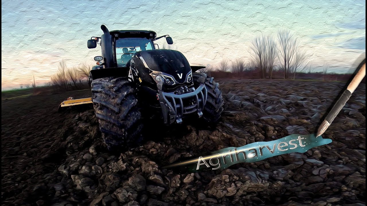 Valtra S374 working with Alpego DK-600 power harrow -GoPro- [FULL HD]