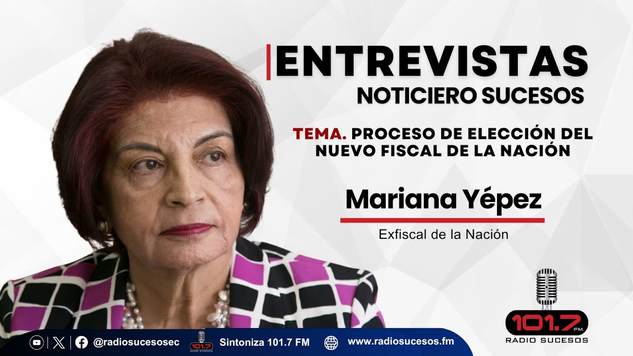 Entrevista Mariana Yépez, exfiscal de la Nación