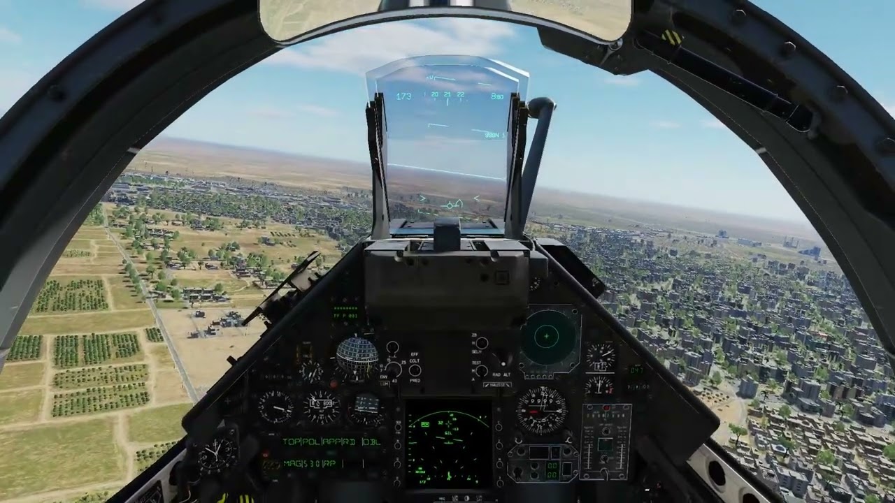DCS Virtual Incirlik RIAT in cockpit Greek M-2000C Arrival
