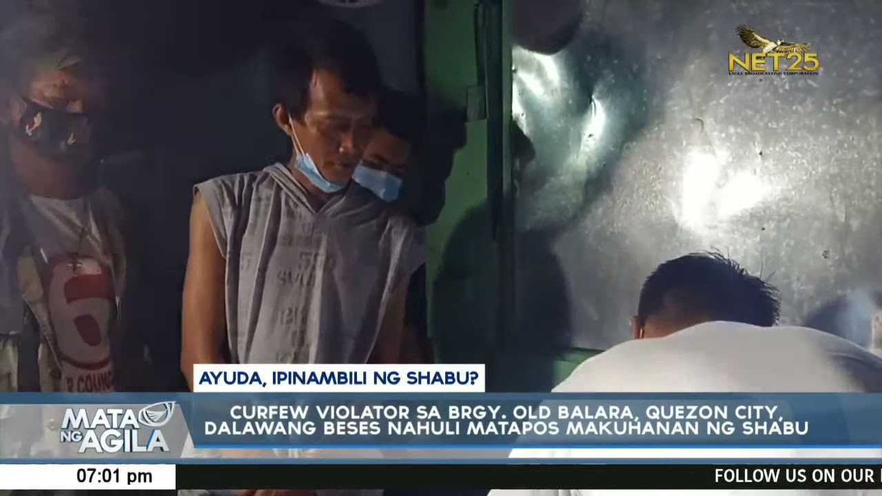 Curfew violator sa Brgy. Old Balara, Quezon City, dalawang beses nahuli matapos makuhanan ng shabu