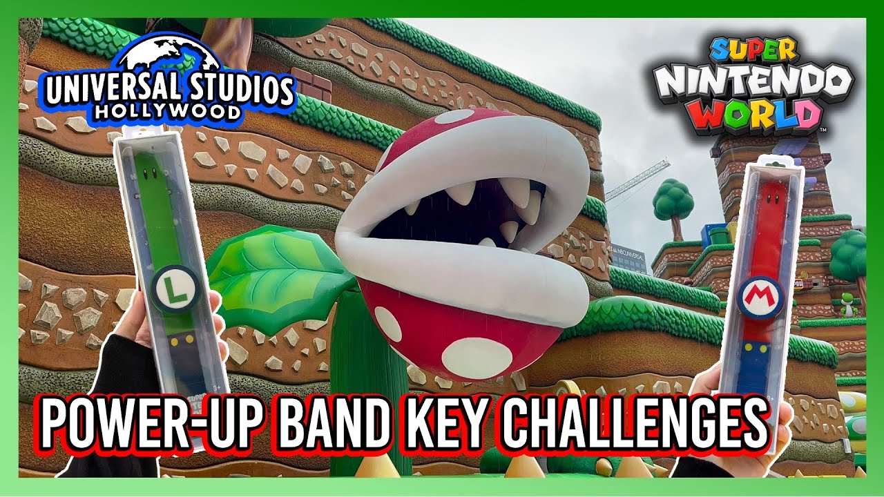 Playing Super Nintendo World Power Up Band Key Challenges at Universal Studios Hollywood